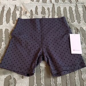 lululemon align flocked polka dot shorts